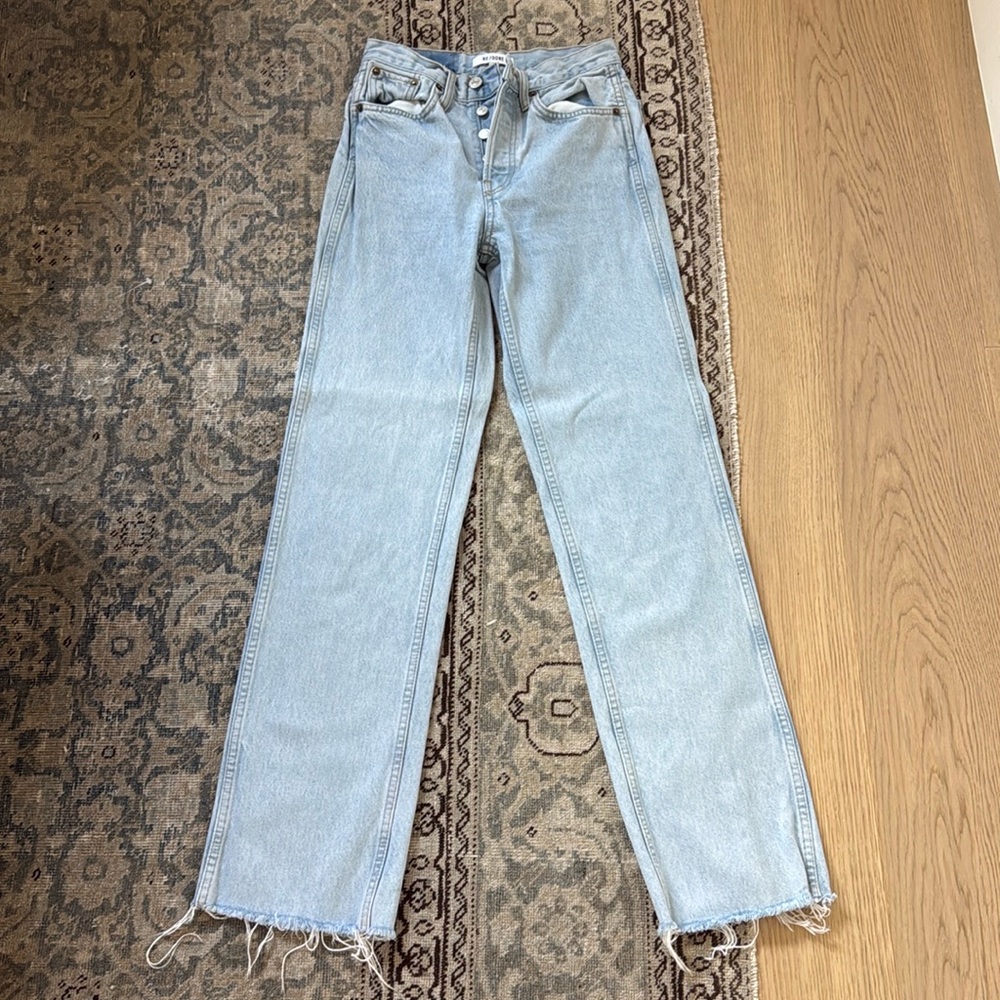 REDONE 90s high rise loose jeans